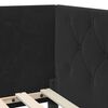 vidaXL Corner Bed Frame with Headboard Black 80 x 200 cm Velvet