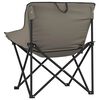 vidaXL Camping Chairs with Pocket Foldable 2 pcs Grey