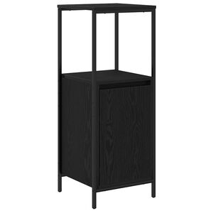 vidaXL Bathroom Cabinet with Shelves Black Oak 36x35x95 cm