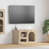 vidaXL TV Cabinet Sonoma Oak 60 x 35 x 40 cm Engineered Wood