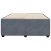 vidaXL Bed Frame without Mattress Dark Grey Double Velvet