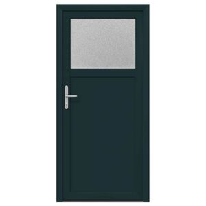 vidaXL Side Entrance Door 98 x 198 cm PVC Anthracite