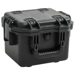 vidaXL Portable Flight Case Black 30x24.5x20 cm PP