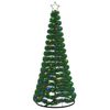 vidaXL LED Tinsel Christmas Tree with Base EKENAS 180 cm 220 LEDs