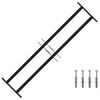vidaXL Window Security Grille 115 x 30 cm Galvanized Steel