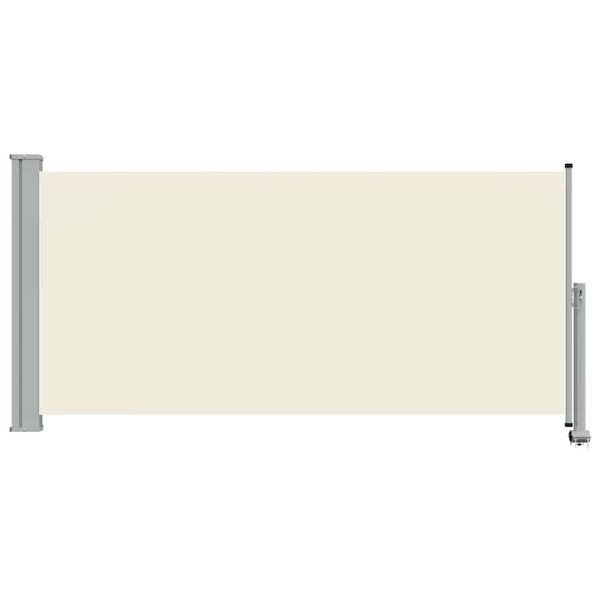 vidaXL Patio Retractable Side Awning 120 x 300 cm Cream