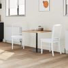 vidaXL Dining Chairs 2 pcs White 50 x 52.5 x 91 cm Solid Rubber Wood