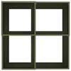 vidaXL Garden Planter Olive green 80 x 80 x 48 cm Steel
