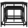 vidaXL Nesting Coffee Tables 3 pcs Black Engineered Wood