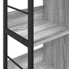 vidaXL Bookshelf Grey Sonoma 102 x 32 x 104.5 cm Engineered Wood