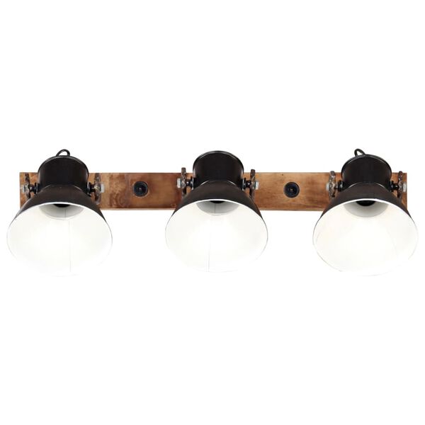 vidaXL Industrial Wall Lamp Black 65x25 cm E27