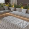 vidaXL Outdoor Rug ARAKIL Grey 80x150 cm PP