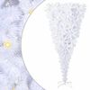 vidaXL Artificial Christmas Tree with Stand White 180 cm PVC and Steel