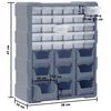 vidaXL Multi-drawer Organiser with 39 Drawers 38x16x47 cm