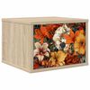 vidaXL Wall-mounted Bedside Cabinet GENNEP Sonoma Oak 36 x 33 x 25 cm