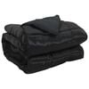vidaXL Full Year Duvet 155 x 220 cm 300 gsm Black