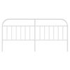 vidaXL Metal Headboard White 200 cm