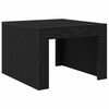 vidaXL Coffee Table Black Oak 50 x 50 x 35 cm Engineered Wood