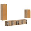 vidaXL TV Cabinet Set Wall-mounted 4 pcs Artisan Oak Engineered Wood