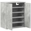 vidaXL Shoe Cabinet Concrete Grey 60x35x70 cm Engineered Wood