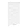 vidaXL Pleated Blind White 70x150 cm Fabric Width 69.4 cm Polyester