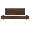 vidaXL Bed Frame without Mattress Brown Oak 160x200 cm