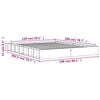 vidaXL Bed Frame without Mattress Wax Brown 150x200 cm King Size Solid Wood Pine