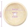 vidaXL Sink 40x12 cm Marble Cream