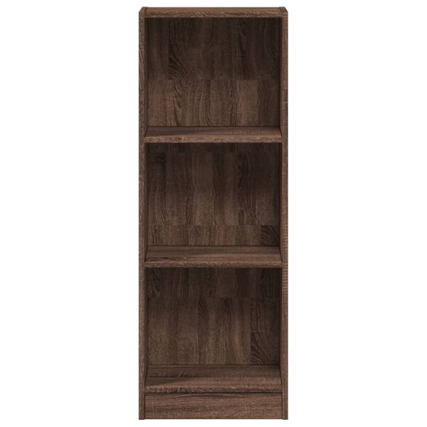 vidaXL Bookcase Brown Oak 40x24x109 cm Engineered Wood