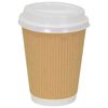 vidaXL Paper Coffee Cup Lids &Oslash;90 mm 12oz and 16oz 1000 pcs White Plastic