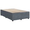 vidaXL Bed Frame without Mattress Dark Grey Double Velvet