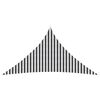 vidaXL Sunshade Sail 5 x 5 x 5 m HDPE Triangular Anthracite and White