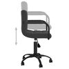 vidaXL Swivel Office Chair Black Velvet