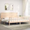 vidaXL Bed Frame without Mattress 200x200 cm Solid Wood Pine