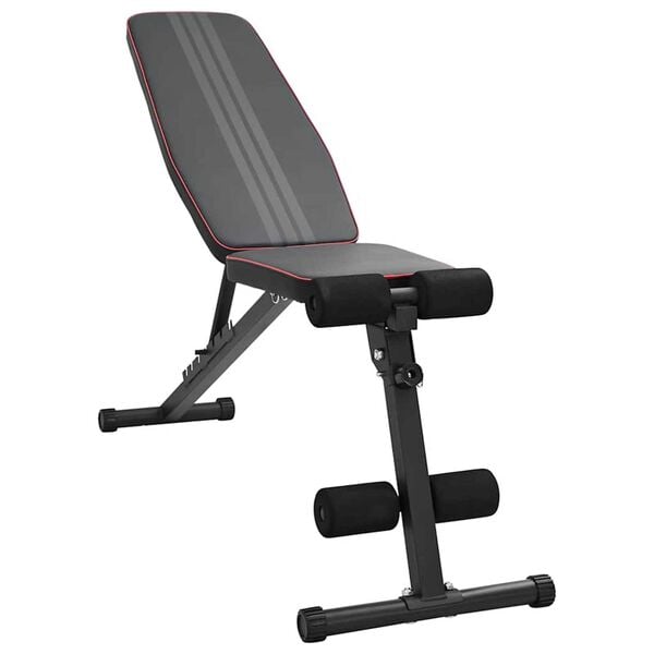 vidaXL Weight Bench Manual Black 131 x 41 x 110 cm Steel
