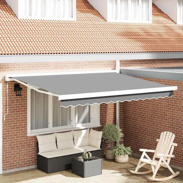 vidaXL Awning Frame White 350 x 250 cm Aluminium