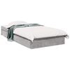 vidaXL Bed Frame with Drawers without Mattress Concrete Grey 100x200cm