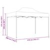 vidaXL Professional Folding Party Tent 280x410x315 cm Steel White