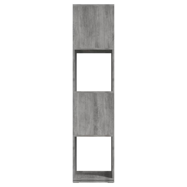 vidaXL Rotating Cabinet Concrete Grey 34.5x34.5x75.5 cm Engineered Wood
