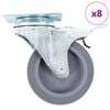 vidaXL 8 pcs Swivel Casters 75 mm
