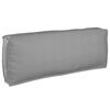 vidaXL Pallet Cushion for Backrest Grey 120 x 40 x 12 cm Oxford fabric