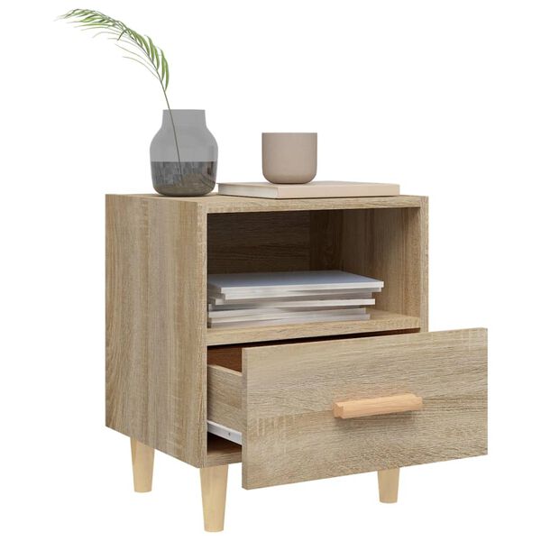 vidaXL Bedside Cabinet Sonoma Oak 40x35x47 cm