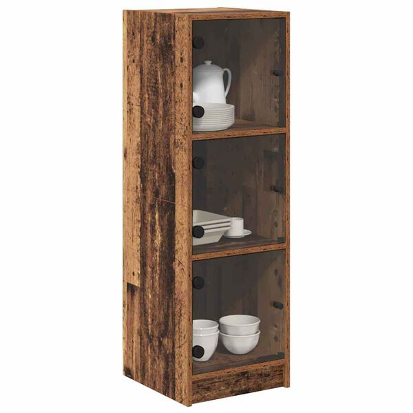 vidaXL Highboard Old Wood 35 x 37 x 109 cm Engineered Wood
