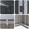 vidaXL Garden Sheds Anthracite 137 x 81 x 180 cm Metal