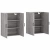 vidaXL Wall Mounted Cabinets 2 pcs Grey Sonoma 69.5x34x90 cm
