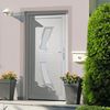 vidaXL Front Door White 108x208 cm PVC