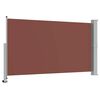 vidaXL Patio Retractable Side Awning 140 x 300 cm Brown