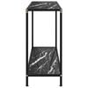 vidaXL Console Table Black 120x35x75 cm Tempered Glass