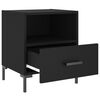 vidaXL Bedside Cabinets 2 pcs Black 40x35x47.5 cm Engineered Wood