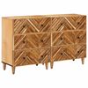 vidaXL Storage Cabinets 2 pcs 60 x 33.5 x 75 cm Solid Mango Wood Brown
